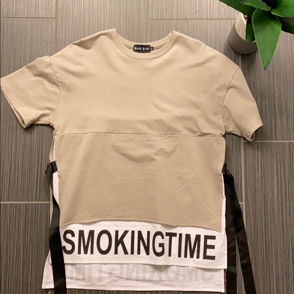 Dark Icon cut and sew shirt with side straps